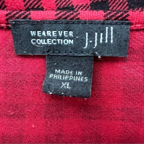 J. Jill Wearever Collection Women’s Pullover Tunic Top Sz XL Multi Colors LS - Picture 7 of 12